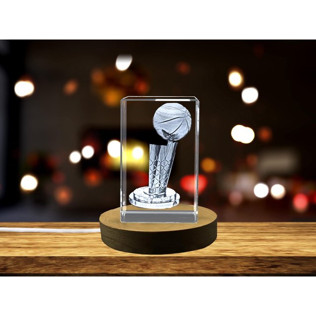 Le Trophée de Championnat Larry O'Brien Sports Gravé 3D Crystal Cadeau