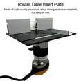 thumbnail image 4 of Mistaha Aluminum Alloy Router Table Insert Plate with Padded Wood Backer Plate, Silver, 3-piece Set, 240 * 200mm Plate Size, Woodworking Tool, 4 of 6
