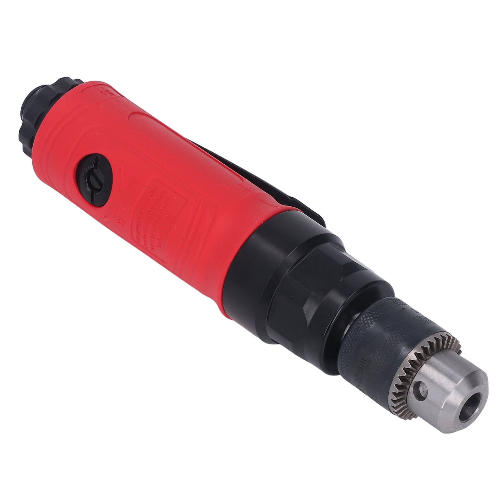 3/8in Air Straight Drill, 2500rpm Zinc Alloy Body High Efficiency Pneumatic Power Drill Rear Exhaust Muffler with Intake Port for Drilling Projects