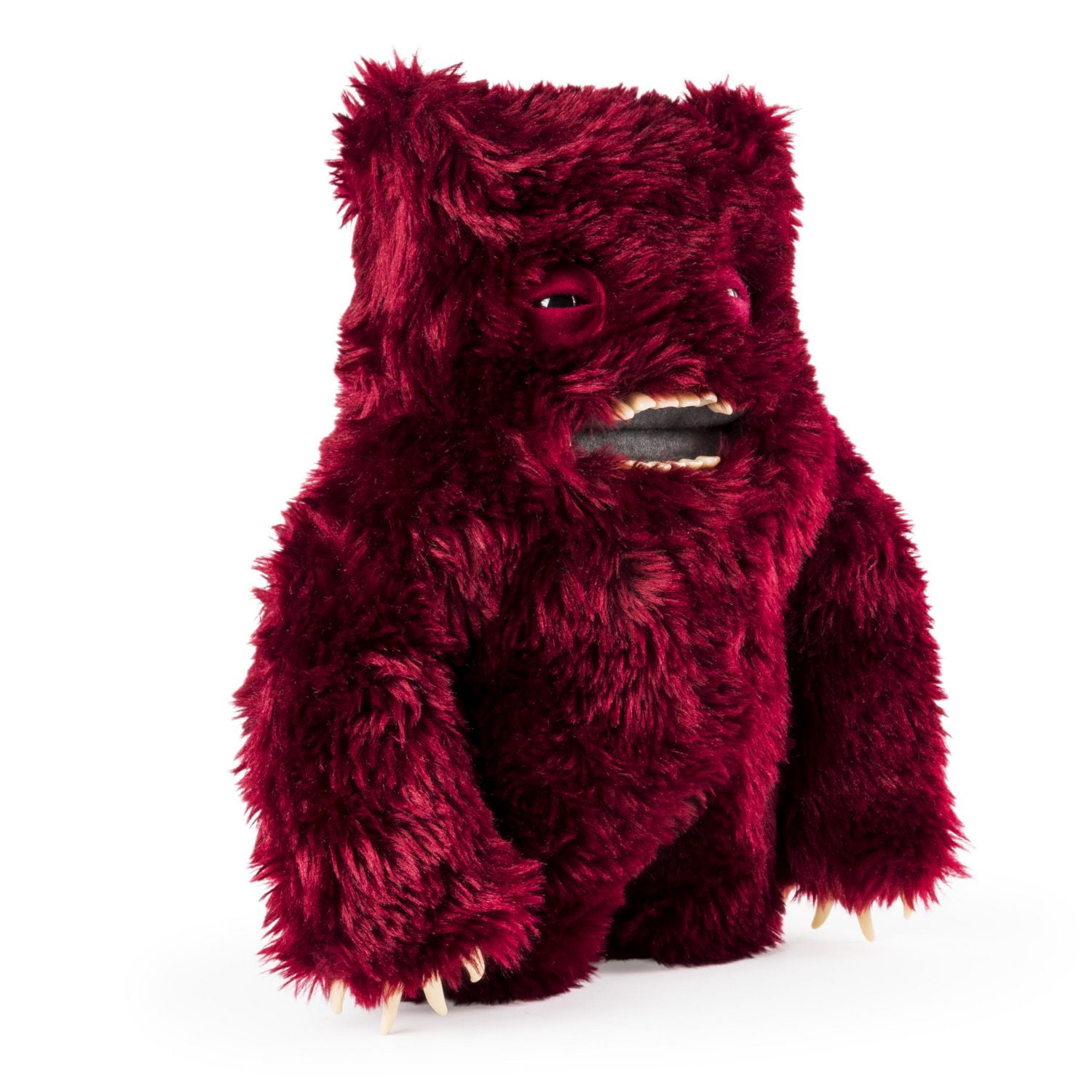 Fuggler – Funny Ugly Monster, 12” Claw-ey (dark Red) Deluxe Plush