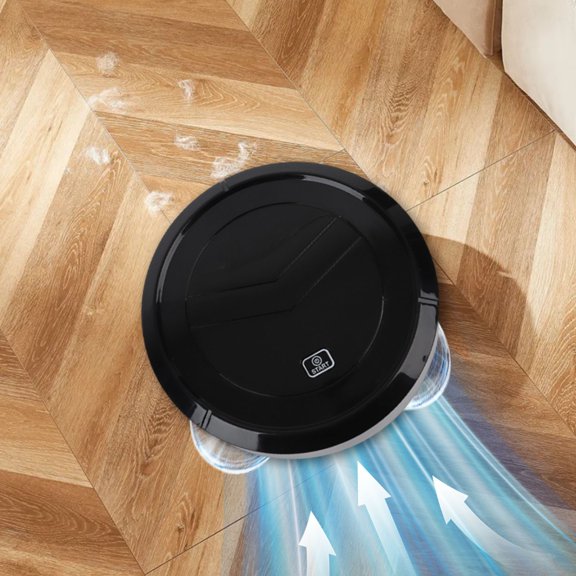 Aspirateur Robot avec Fonctions de Balayage et de Lavage, Design Mince, Batterie Rechargeable, Convient aux Planchers Durs et aux Tapis