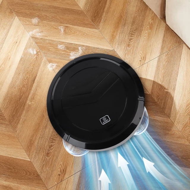 Robot Vacuum Cleaner with Sweeping and Mopping Functions, Slim Design, Rechargeable Battery, Suitable for Hard Floors and Carpets