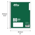 thumbnail image 2 of Hilroy 1 Subject 80pg Notebook Green, 2 of 5
