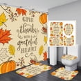 thumbnail image 1 of Shower Curtain Set,Shower Curtain Set,4-Piece Set of Printed Shower Curtains Bathroom Partition Curtains Shower Curtains Non Slip Toilet Covers and Shaped Mats Shower Mats Bathtub and Bathroom Mats, 1 of 6