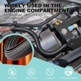thumbnail image 2 of Cable Sleeve, 2 Pack 5ft - 1.2 Inch Cable Management, Desk Cord Cover Organizer Wire Hider for Home Office Computer TV Wire Loom Tubing, Pet Proof Cord Protector from Cat Dog Chewing, Black, 2 of 7