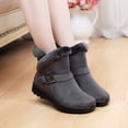 thumbnail image 1 of Bottes pour Femmes Grande Taille Isolation Extérieur Bottes de Neige pour Femmes Bout Rond Chaussures à Enfiler Décontractées Bottes à Fermeture Éclair Bottes pour Femmes en Liquidation, 1 of 9