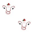 thumbnail image 1 of Wweixi Functional Accessories Christmas Wine Bottle And Glass Holder Versatile red hat 2Set, 1 of 6