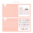 thumbnail image 4 of ziyahi False Nail Wearable Perfect Matching Simple to Wear No Irritating Odor Fake Fingernail Breathable Press Type Adjustable Paster Type 16 Type 32 F741 1Set, 4 of 6