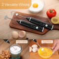 thumbnail image 4 of Rechargeable Electric Mixer Automatic Egg Beater, Three Speed Adjustable Handheld Rechargeable Foam Machine Suitable For Latte, Cappuccino, Matcha, Frappe, Sparkling Coffee, Hot Chocolate，pink, 4 of 7