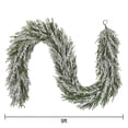 thumbnail image 3 of Holiday Time 9' Flocked Banff Christmas Garland, Green, 3 of 4