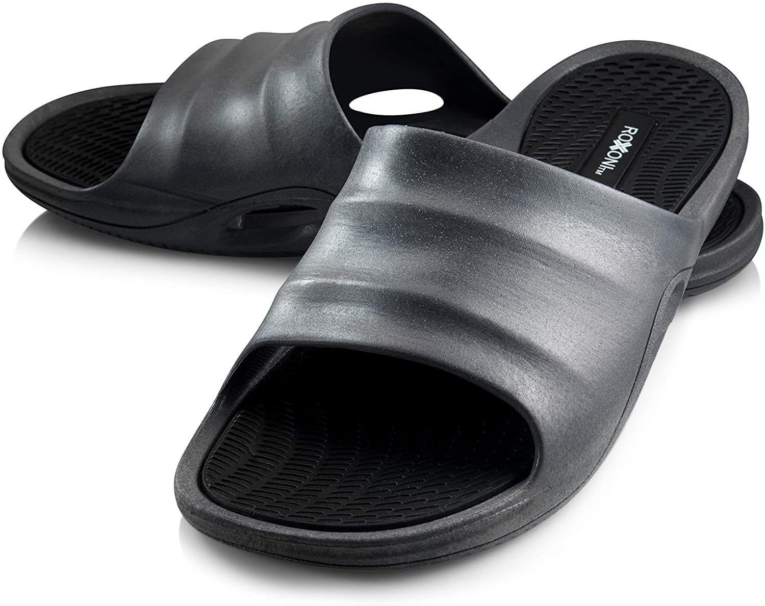 ROXONI Men's Comfort Rubber Flip Flop Slide Sandals