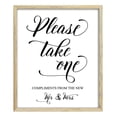 thumbnail image 1 of Please Take One Sign, Wedding Favors Sign, Party Print, Compliments From the New Mr. & Mrs. Favor Sign Party Decor, 1 of 1