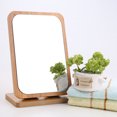thumbnail image 2 of 1PC Desktop Makeup Mirror Wooden Folding Mirror Large Cosmetic Makeup Mirror, 2 of 7