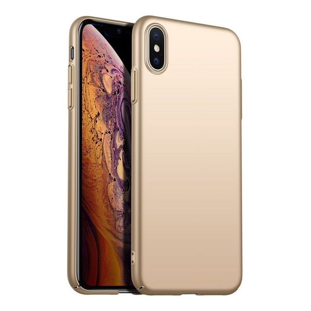 PANDACO Étui Rigide Dorée pour iPhone TP Max