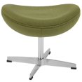 thumbnail image 2 of Pouf en tissu de laine vert herbe, 2 of 3
