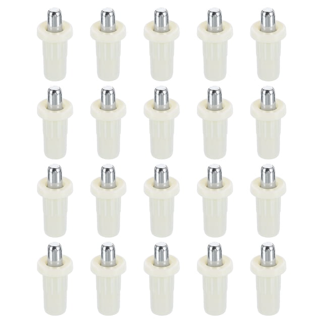40 Pcs Broches de Réparation de Volet, Remplacement de Broches de Plantation à Ressort, Agrafes de Volet en Métal pour Fenêtres, Blanc (1 x 0.46 x 0.31 Pouce)