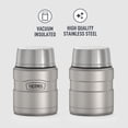 thumbnail image 2 of Thermos Stainless King Vacuum Insulated Food Jar with Spoon, 16oz, Silver, 2 of 9