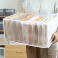 thumbnail image 2 of Wardrobe Clothes Organizer Closet Storage Baskets Storage Bins Wardrobe Clothes Foldable Save Space Clothing Storage Bins Containers for Bedroom Dorm Room, 2 of 9