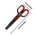 thumbnail image 3 of WHEANG Matrices de Coupe 2 en 1 Ciseaux et Ensemble Utilitaire Boîte de Coupe Rétractable Utilitaire en Acier Inoxydable avec Ciseaux Portatifs pour l'École et la Maison Taille Unique Rouge, 3 of 9
