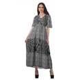thumbnail image 1 of Moomaya Robe d'Été en Coton Slub Imprimée pour Femmes Grande Taille Robes pour Dames, 1 of 4