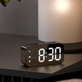 thumbnail image 4 of Chmadoxn LED Electronic Alarm Clock Mirror Clock Student Plug-in-use Small Alarm Clock Digital Clock Sound-controlled Temperature Clock alarm clock, 4 of 6