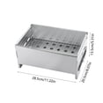 thumbnail image 3 of Portable Charcoal Grill,Bbq Grill Charcoal Charcoal Grill Portable Barbecue Grill Folding Bbq Grill Small Barbecue Grill Outdoor Grill Tools for Camping Hiking Picnics Traveling, 3 of 6