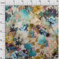 thumbnail image 3 of oneOone Cotton Poplin Sea Green Fabric Abstract Floral Craft Projects Decor Fabric Printed By The Yard 56 Inch Wide, 3 of 4
