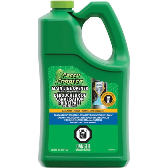 Green Gobbler 3.78 L (1-Gallon) Main Line Opener & Toilet Clog Remover