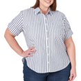 thumbnail image 1 of Lee Riders Women's Plus 3/4 Sleeve Woven Shirt, 1 of 5