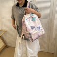 thumbnail image 2 of MesaSe Women Large Capacity Fashionalbe Simple Commuter Handbag Korean BackPack(White), 2 of 9