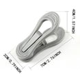 thumbnail image 2 of Fixing Clip for Round Head PP Clip Functional Round Tube Hanger Accessories Windproof Fixed Drying Clothes White Black Clip, 2 of 7