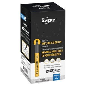 Marks A Lot® UltraDuty® Marqueurs, Noir, 5mm Astuce de ciselage