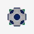 thumbnail image 3 of Real Madrid - BRXLZ 3D Soccer Ball Construction Kit 696 Pieces, Building Block Kit, 3 of 4