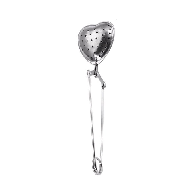 Meitianfacai Tea Steeper Tea Infusers, Heart ShapePractical Snap Stainless Steel Mesh Tea Ball Infuser Tea Strainer