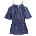 thumbnail image 1 of Epic Threads Barboteuse à Épaules Dénudées Imprimée pour Fille, Bleu Couronne, Très Grand, 1 of 1