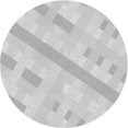 thumbnail image 1 of Ahgly Tapis Rond Lavable en Machine Intérieur Transitionnel Gris Foncé, 3 Pieds Rond, 1 of 7
