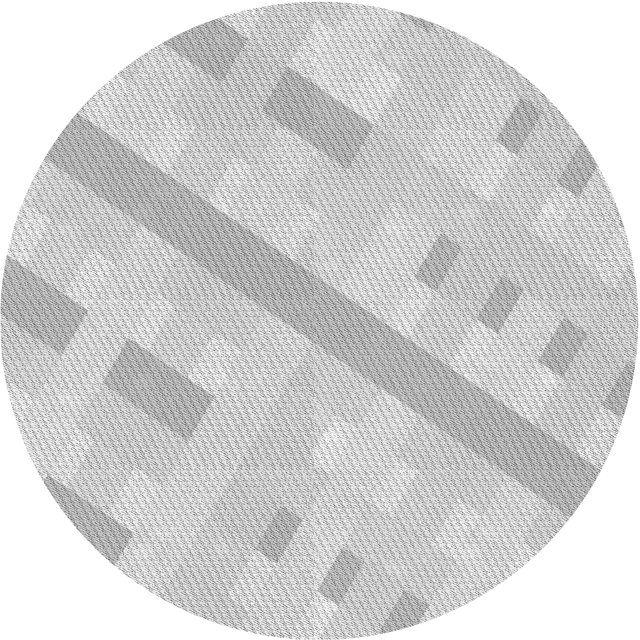 Ahgly Tapis Rond Lavable en Machine Intérieur Transitionnel Gris Foncé, 4 Pieds Rond