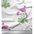 thumbnail image 1 of Soimoi Polyester Crepe Fabric Leaves & Floral Block Fabric Prints by Yard 52 Inch Wide, 1 of 3
