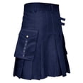 thumbnail image 1 of Sens du Design Tendance Mode Robe Écossaise de Vacances Couleur Jupe Plissée pour Hommes Pantalon Décontracté Catégorie, 1 of 3