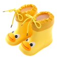 thumbnail image 1 of NOKIO High-Traction PVC Rain Boots for Kids Reinforced Toe Guard Classic Cartoon Graphics 𝗪aterproof Durable Rubber Construction Toddler All-Weather Shoes, 1 of 4