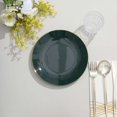 thumbnail image 2 of CUITING 10 Pack Glitter Gold Clear Hammered Plastic Charger Plates  Round Disposable Serving Plates With Gold Rim - 13”, 2 of 11