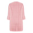 thumbnail image 4 of Nouveaux Hauts pour Femmes 2023 Printemps Patchwork Imprimé Manches Longues Col Rond T-Shirt Décontracté Grande Taille Chemise Manches Longues pour Femmes, 4 of 5