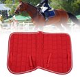 thumbnail image 4 of All Purpose Saddle Pad, Cotton Strong Breathable Lightweight Saddle Pad Easy To Store  For Horses Dark Blue,Big Red, 4 of 8