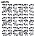 thumbnail image 1 of Lefu 60 Pcs Modèle de Vaches à l'Échelle N 1:150 Modèle de Chemin de Fer Peint Animaux de Ferme Scène de Modèle, 1 of 9