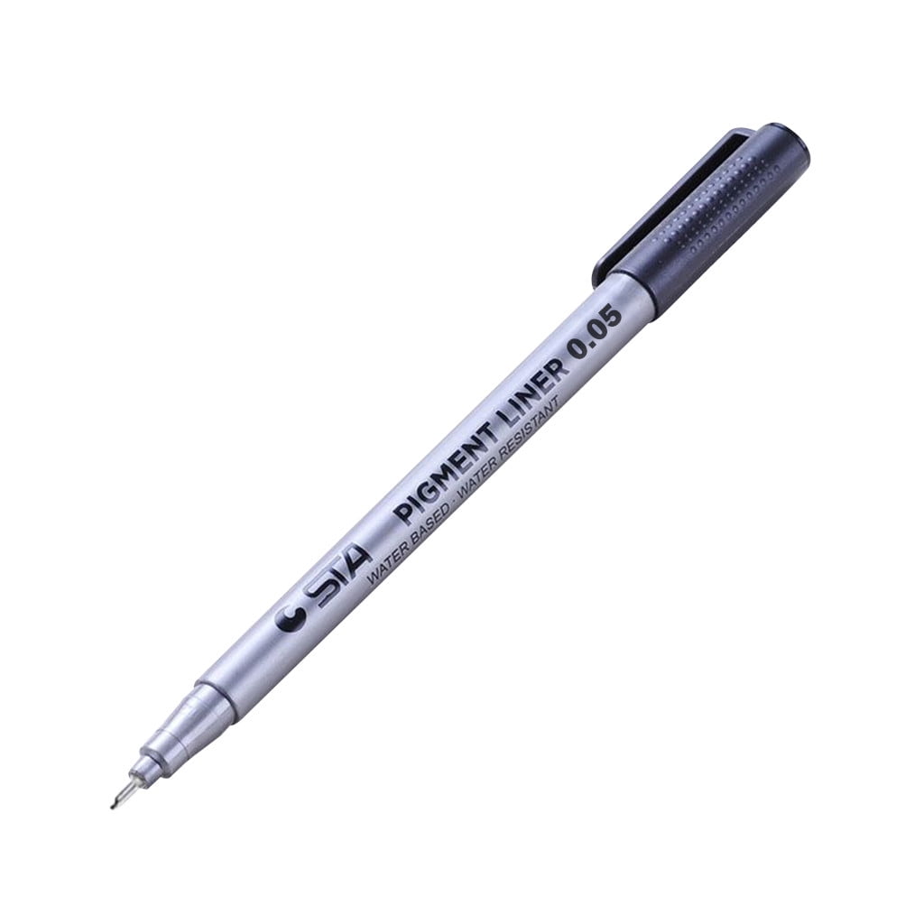 Airpow Cute Pens 1Pc Precision Micro Line Pens Archival Artist Drawing I Brush Glass Pen Smooth Writing, Retractable, Waterproof, Fading