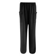thumbnail image 3 of Birdeem Womens Solid Color High-Waist Loose Womens Wide Leg Pants, 3 of 5