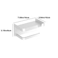 thumbnail image 3 of Vaidha Toilet Paper Bracket Wall Mounted Oppose Rust Plastic Self-adhesive Toilet Paper Bracket, 3 of 6