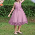 thumbnail image 1 of XEGLSBU Children Flower Girl Lace Wedding Party Formal Long Gown Dress, 1 of 1