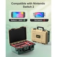 thumbnail image 2 of Étui Rigide de Voyage pour Nintendo Switch 2, Étanche IP67, Doublure Souple, Contient Console, Manette Pro et Accessoires, 2 of 7