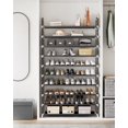 thumbnail image 4 of Songmics Home 10-Tier Shoe Rack, Shoe Storage for Hallway Closet, Slim and Space-Saving, Black, 4 of 9